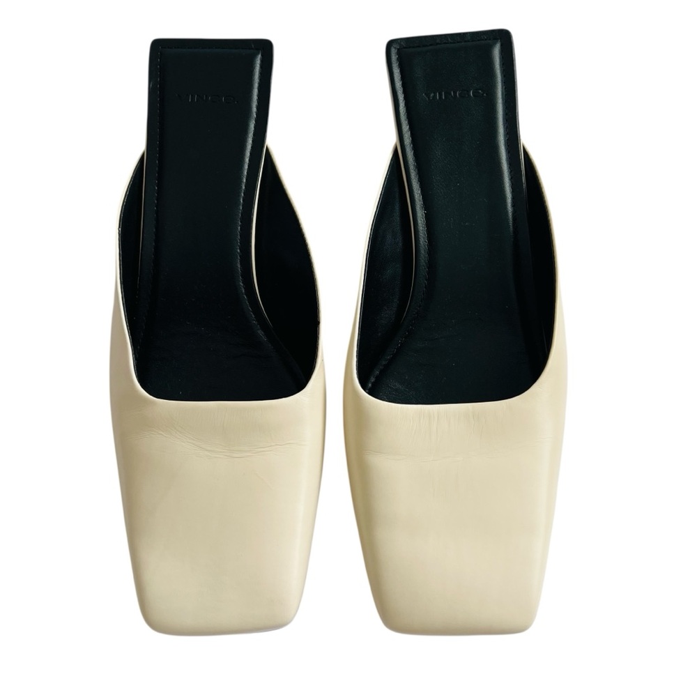 Vince. Electra Leather Mule Shoes